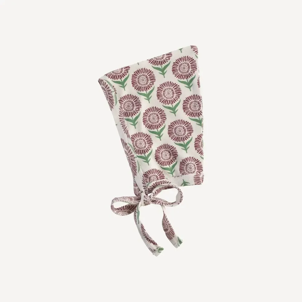 NWT Kate Quinn Mountain Berry Daisy Organic Cotton Elf Hat 3-6m